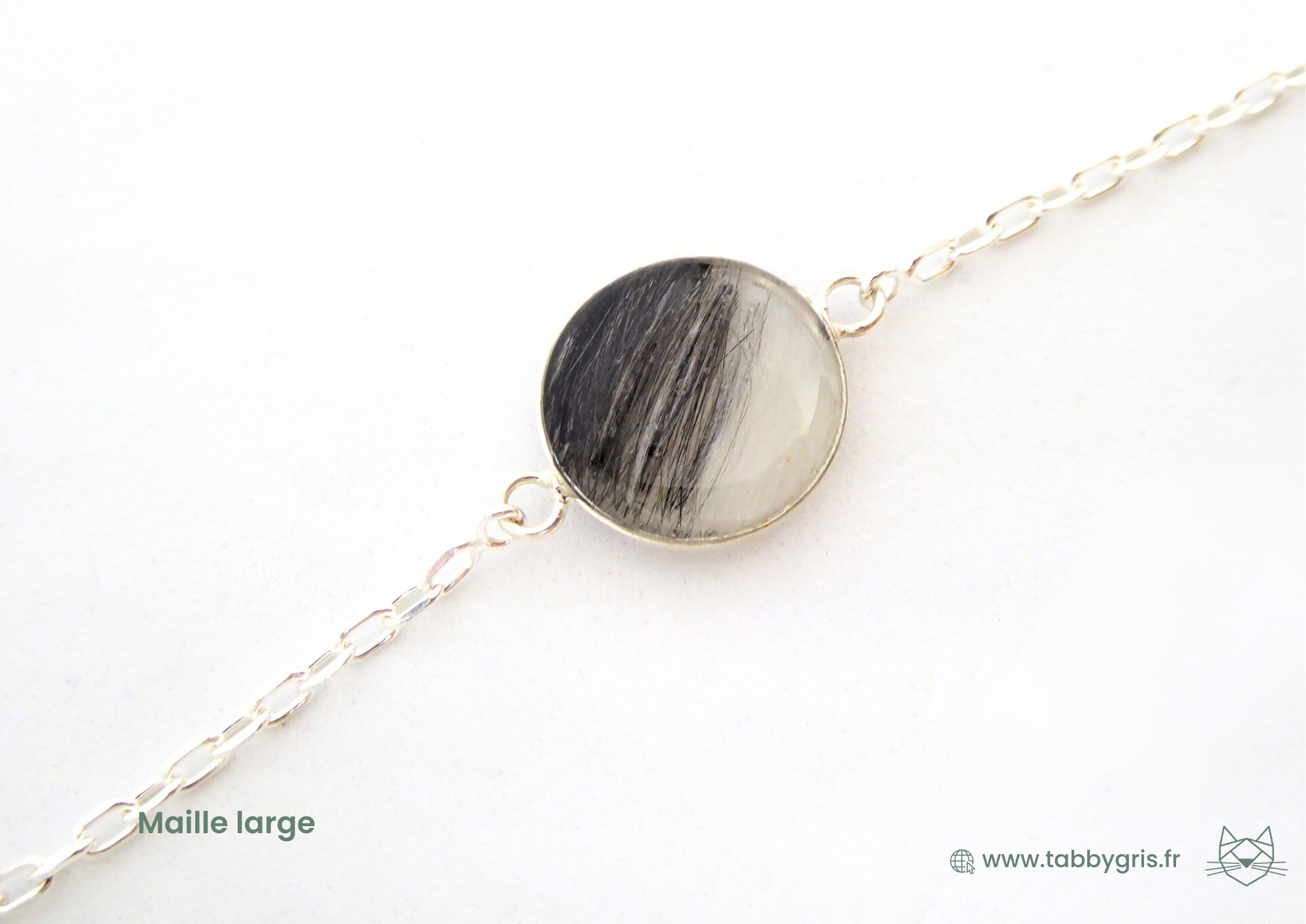 Bijou souvenir mèche de cheveux de votre proche à personnaliser dans un bracelet chaîne résine