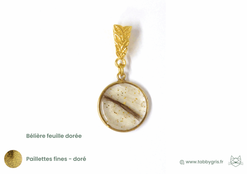 Emile et Rose-Marie - Pendentif à contour rond 15mm - Or 14 carats – Image 18