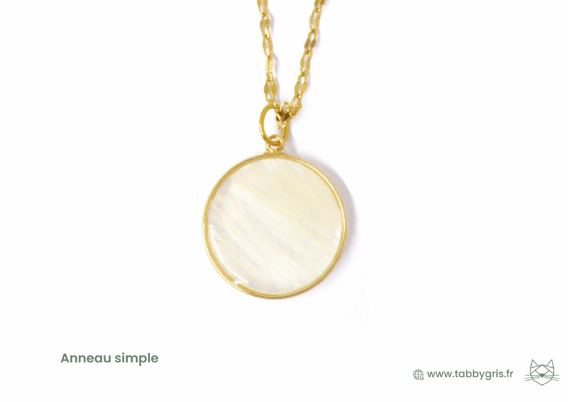 Glue, Souchi et Romy - Pendentif à contour rond 20mm - Or 14 carats – Image 17