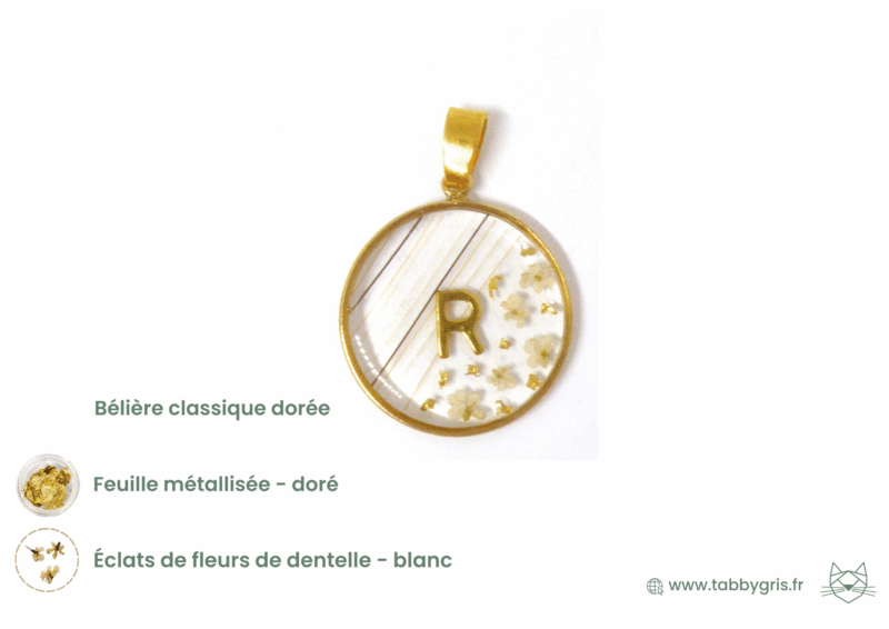 Glue, Souchi et Romy - Pendentif à contour rond 20mm - Or 14 carats – Image 13