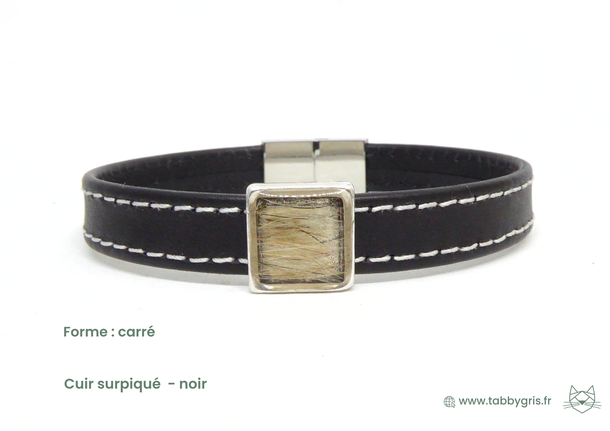 Caline et Tom - Bracelet en cuir Origine 10 mm sans initiale – Image 14