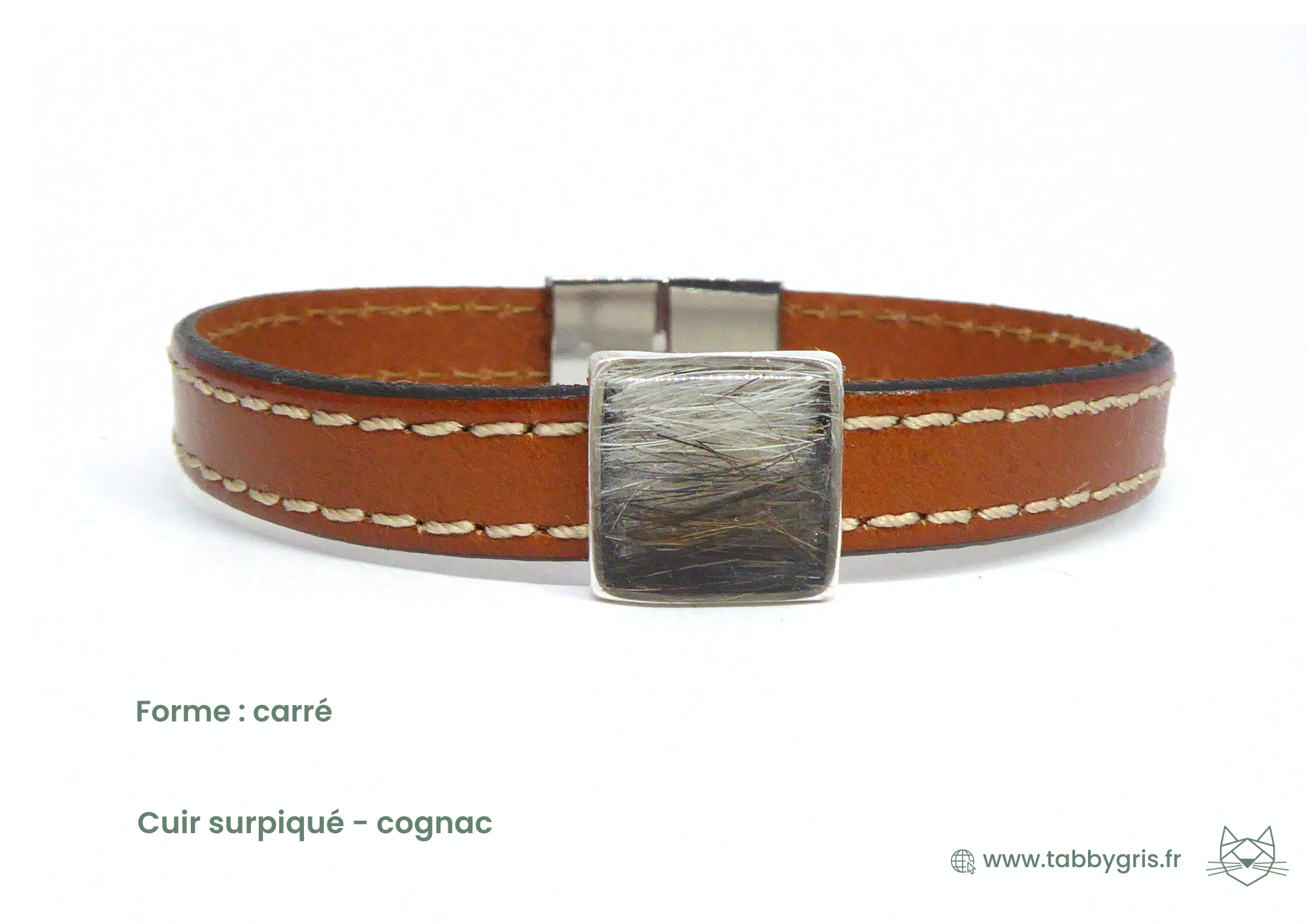 Caline et Tom - Bracelet en cuir Origine 10 mm sans initiale – Image 18