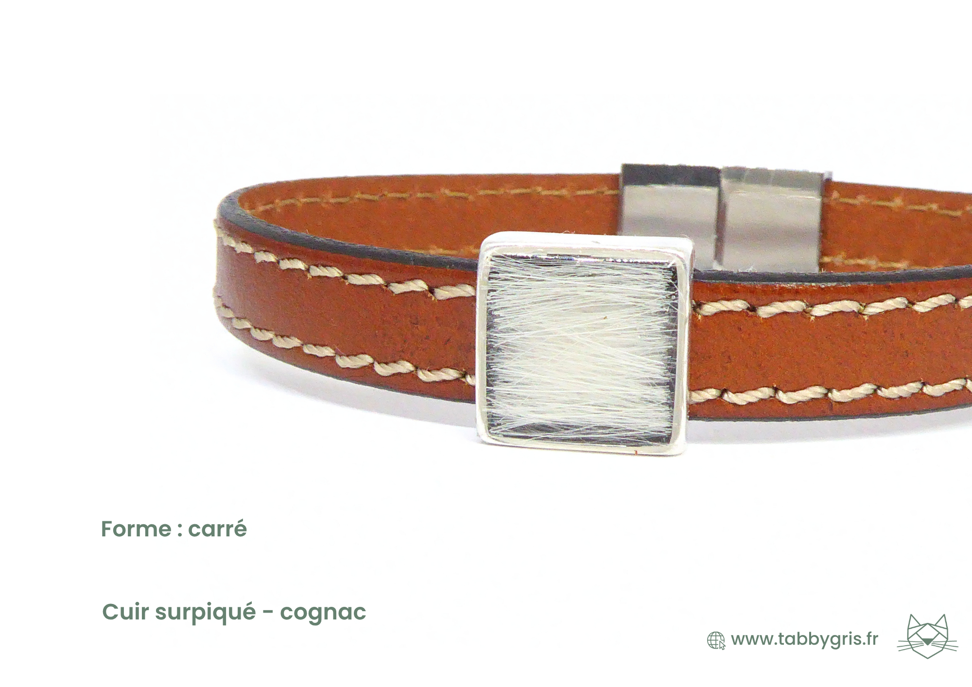 Caline et Tom - Bracelet en cuir Origine 10 mm sans initiale – Image 13