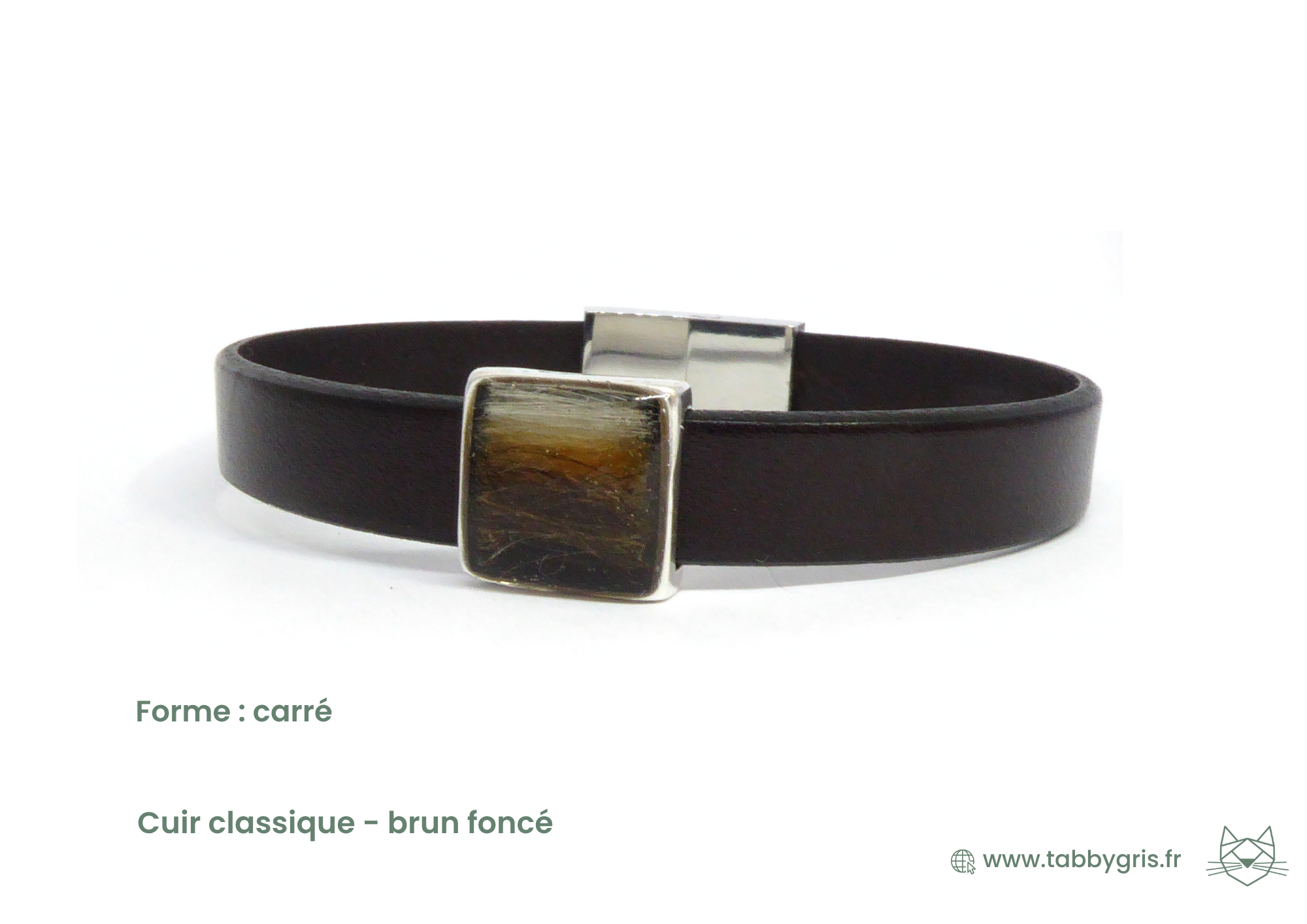 Caline et Tom - Bracelet en cuir Origine 10 mm sans initiale – Image 11